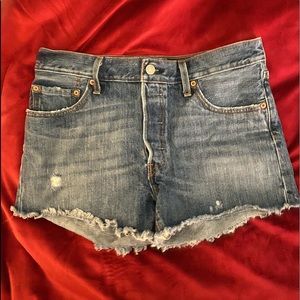 Levi’s cutoff denim shorts